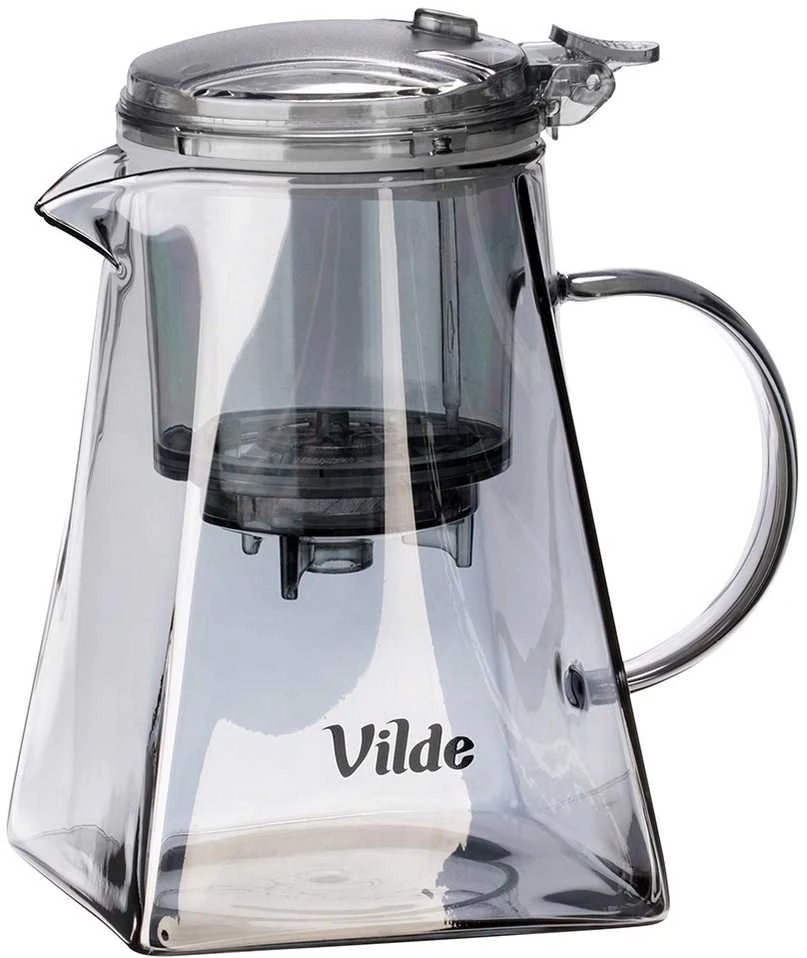 Vilde Stiklinis Arbatinukas 880 ml su Filtru