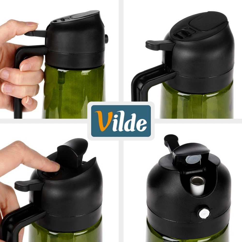Vilde Stiklinis purkštuvas aliejui ir actui 450 ml