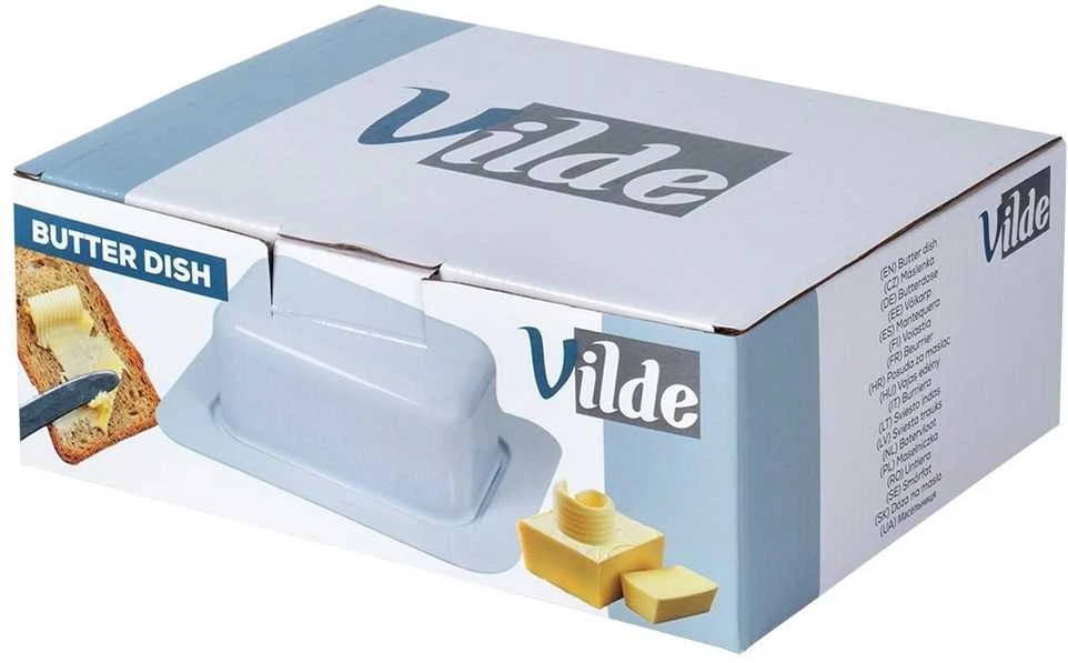 Vilde sviesto indas su dangčiu, baltas