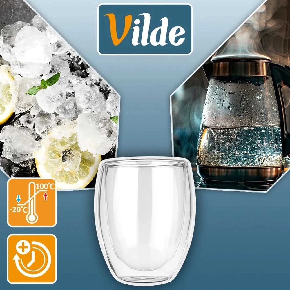 Termoizoliacinės stiklinės Vilde 370 ml, 2 vnt.
