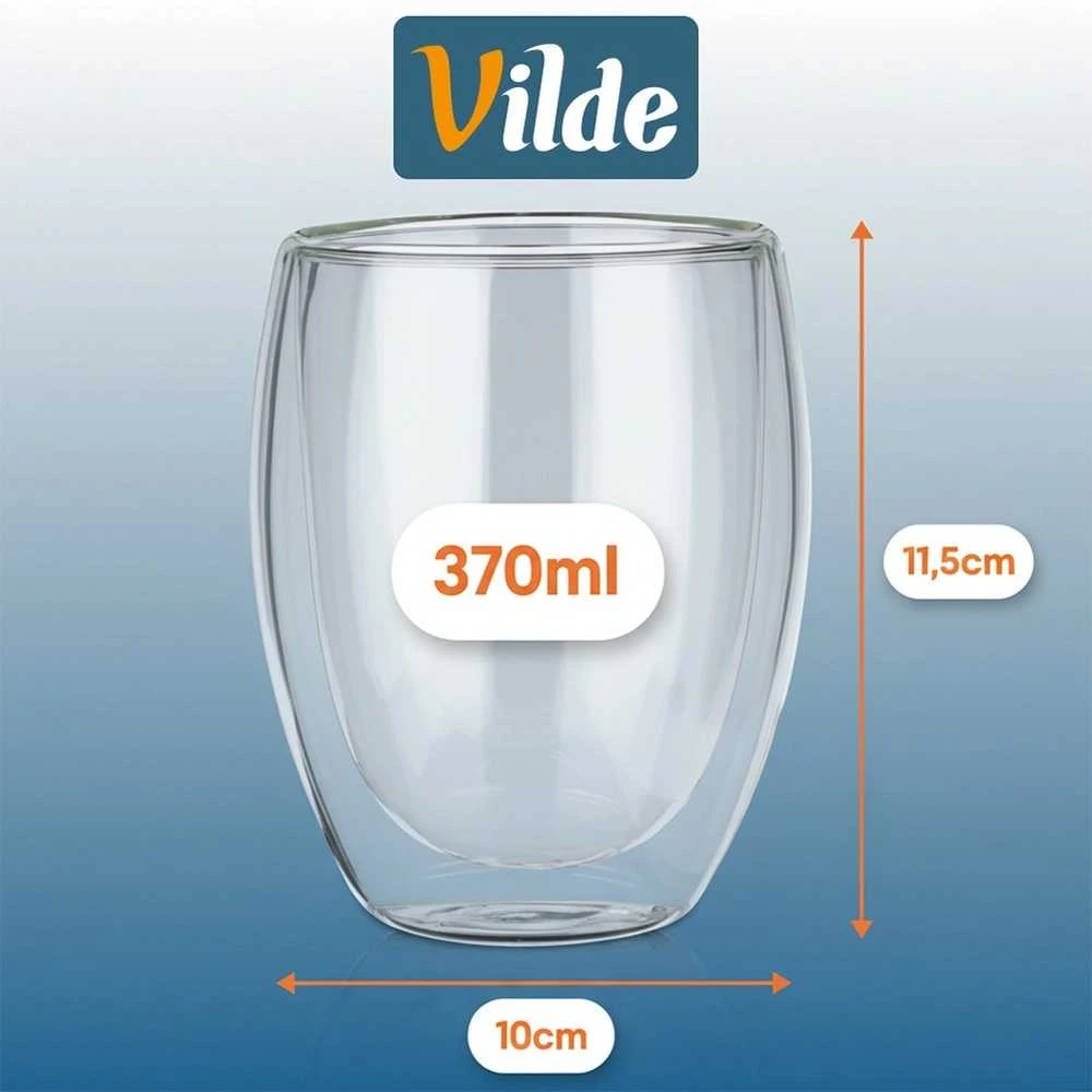 Termoizoliacinės stiklinės Vilde 370 ml, 2 vnt.
