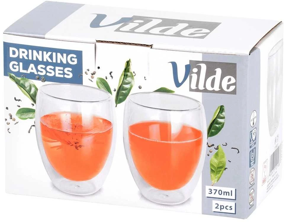Termoizoliacinės stiklinės Vilde 370 ml, 2 vnt.