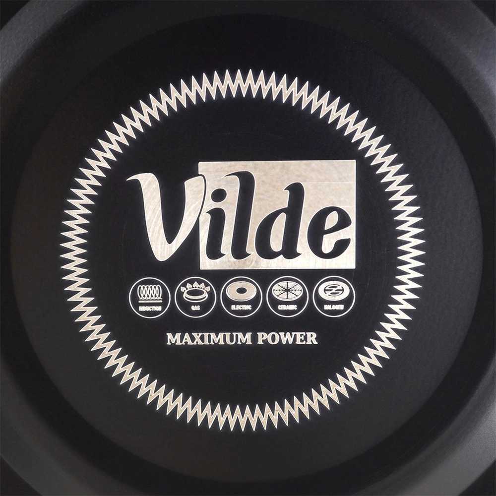 Vilde Virdulys su švilpuku plienas juoda 3 l