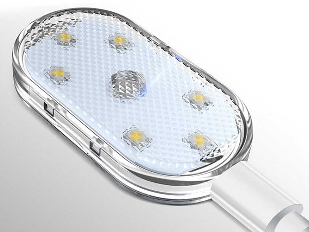 RGB LED Automobilio Interjero Šviesa 6 LED Bevielė Pridėtina