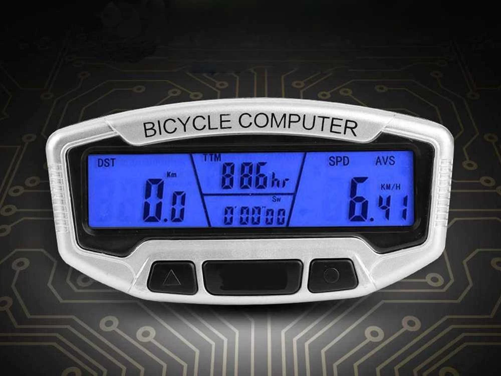 Atsparus vandeniui LCD dviračio skaitiklis 28 funkcijos