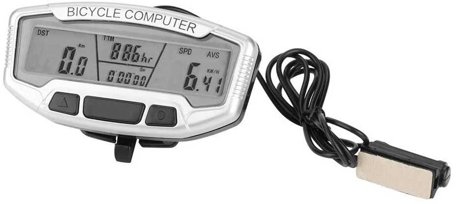 Atsparus vandeniui LCD dviračio skaitiklis 28 funkcijos