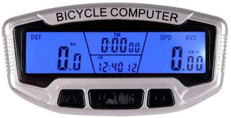 Atsparus vandeniui LCD dviračio skaitiklis 28 funkcijos