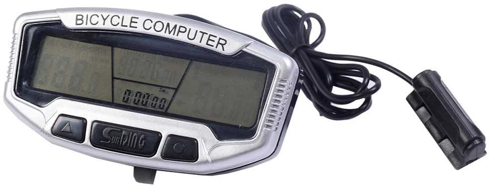 Atsparus vandeniui LCD dviračio skaitiklis 28 funkcijos