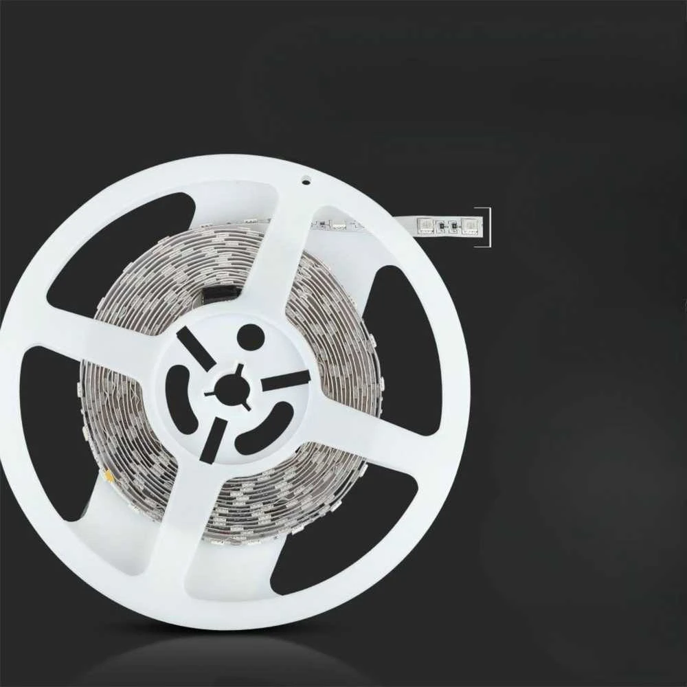 V-tac 10W/m LED juosta, 24V, 60LED/m, 4000K, 5 metrų ritė