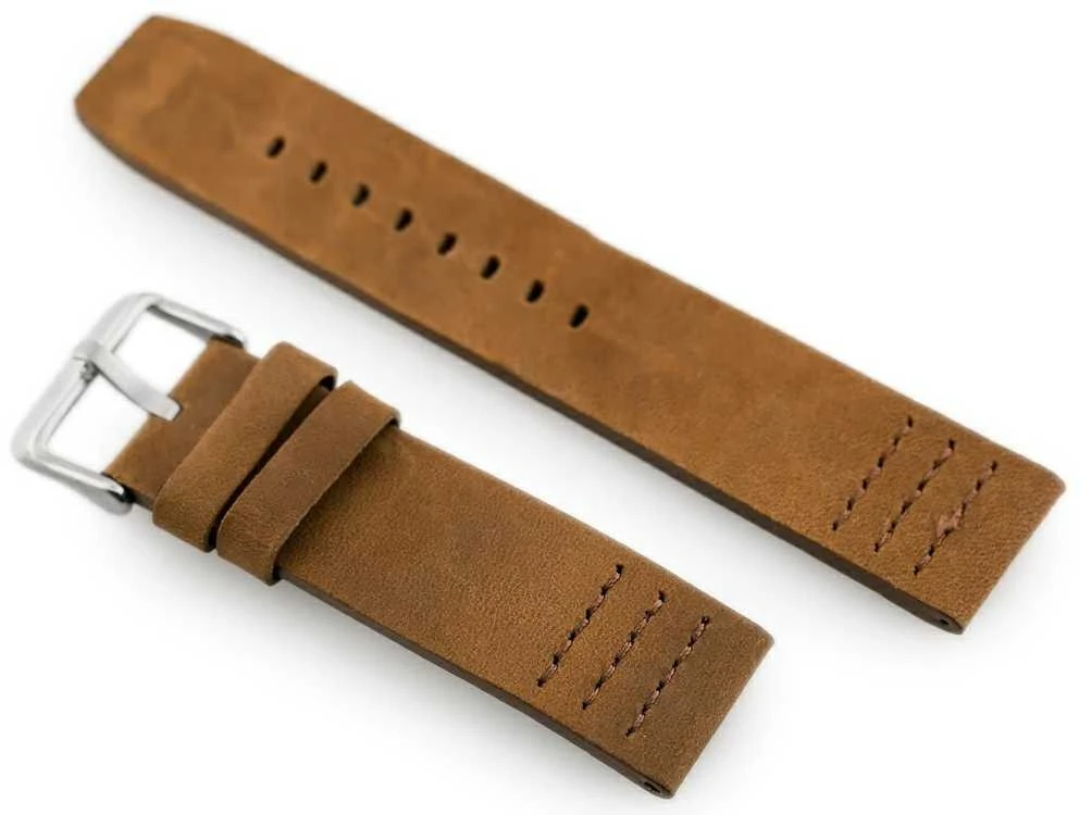 Odinis laikrodžio dirželis „Pacific W39“ – ruda – 22 mm