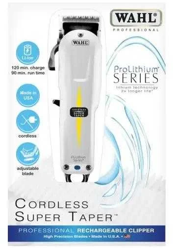 WAHL Cordless Super Taper Juodas, Baltas Lithium-Ion (Li-Ion)
