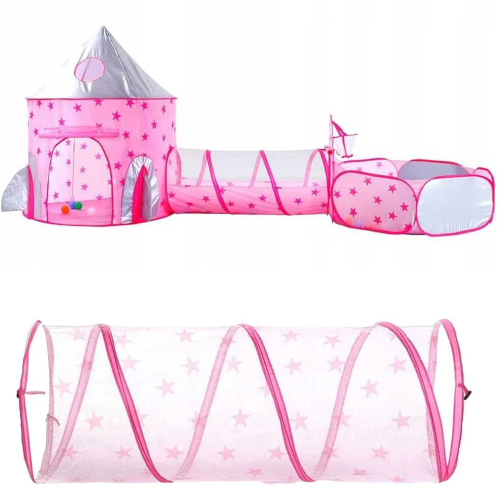 Woopie 3-in-1 žaidimų komplektas Pilies palapinė XXL