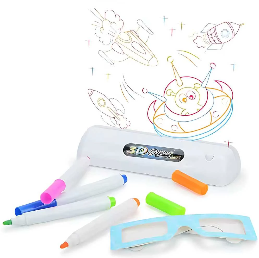 WOOPIE 3D Piešimo Lentelė su LED Apšvietimu