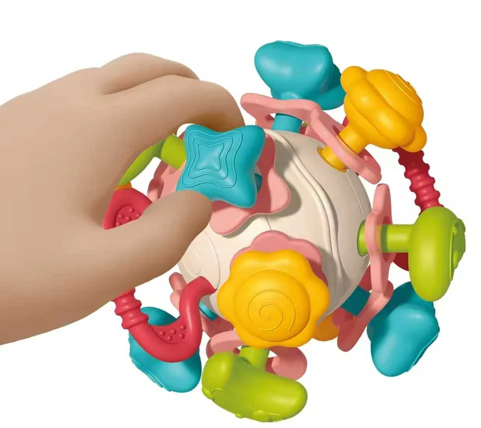 Woopie Baby WOOPIE Minkšta Žaislinė Grąžykė 4in1 Sugriežtukas Sensoryinė Žaislas Kūdikiai 0m+
