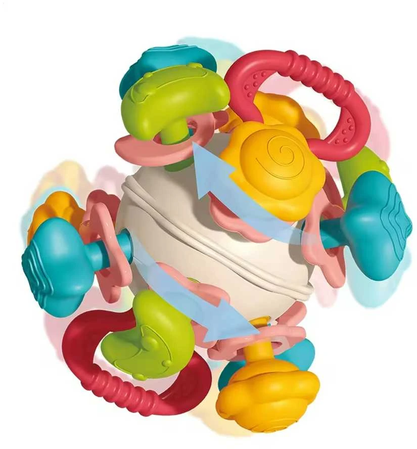 Woopie Baby WOOPIE Minkšta Žaislinė Grąžykė 4in1 Sugriežtukas Sensoryinė Žaislas Kūdikiai 0m+