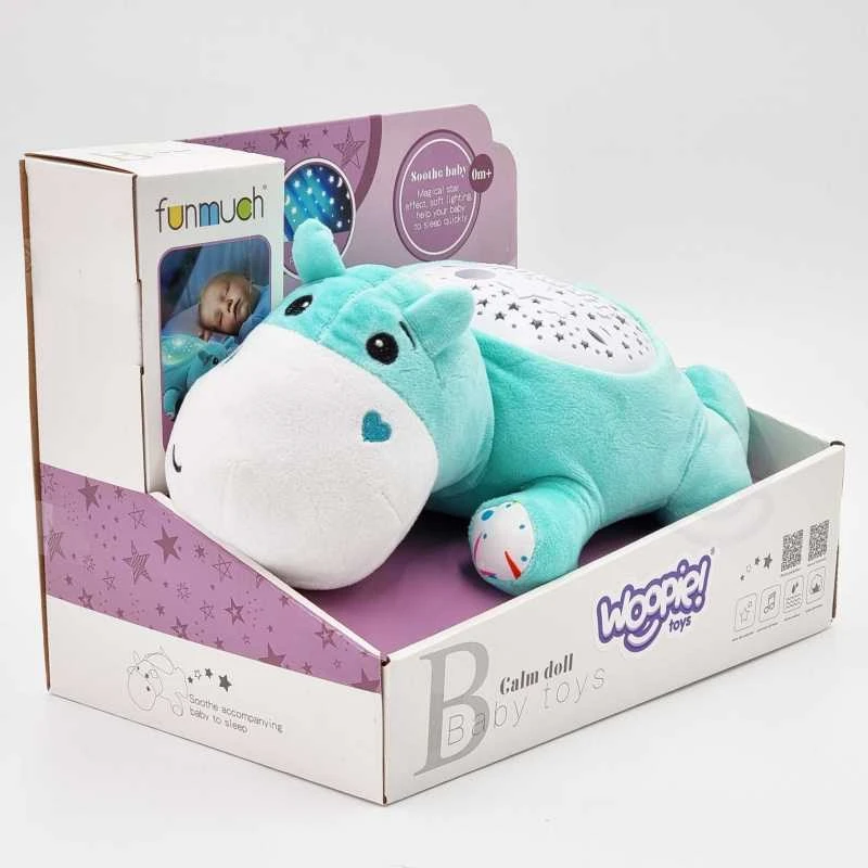 Woopie Baby Woopie Žaislas Hipopotamas 2in1: Miego Pagalbininkas su Projektoriumi
