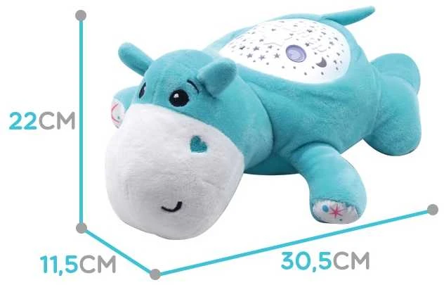 Woopie Baby Woopie Žaislas Hipopotamas 2in1: Miego Pagalbininkas su Projektoriumi