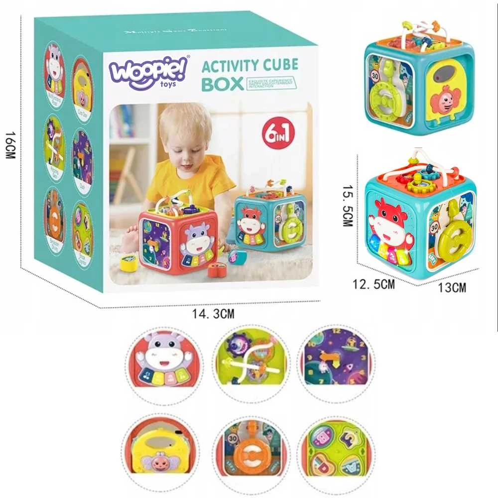 Woopie Baby WOOPIE 51565 Montessori edukacinis sensorinis kubas