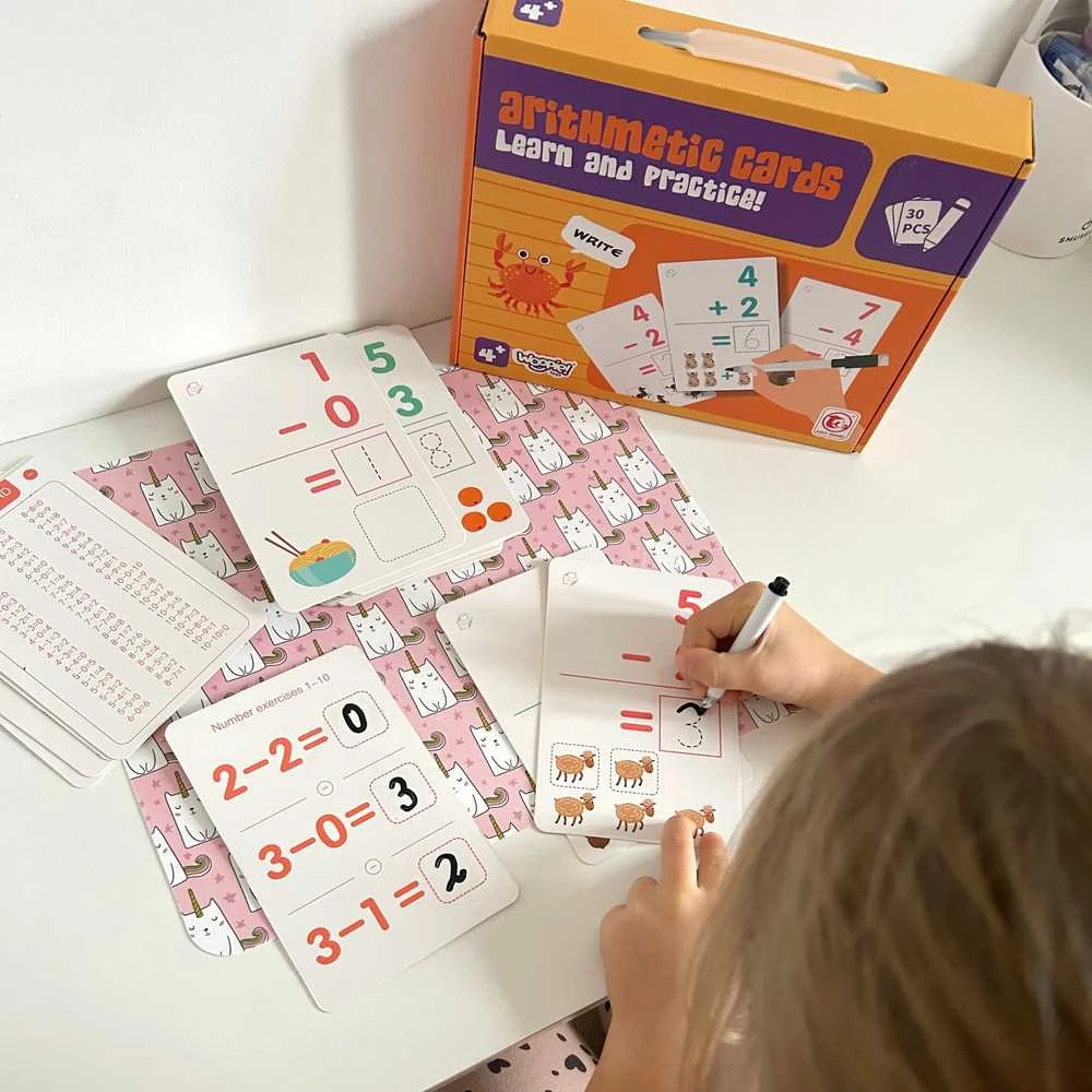 Woopie edukacinės kortelės Fiziniai skaičiavimo žaidimai