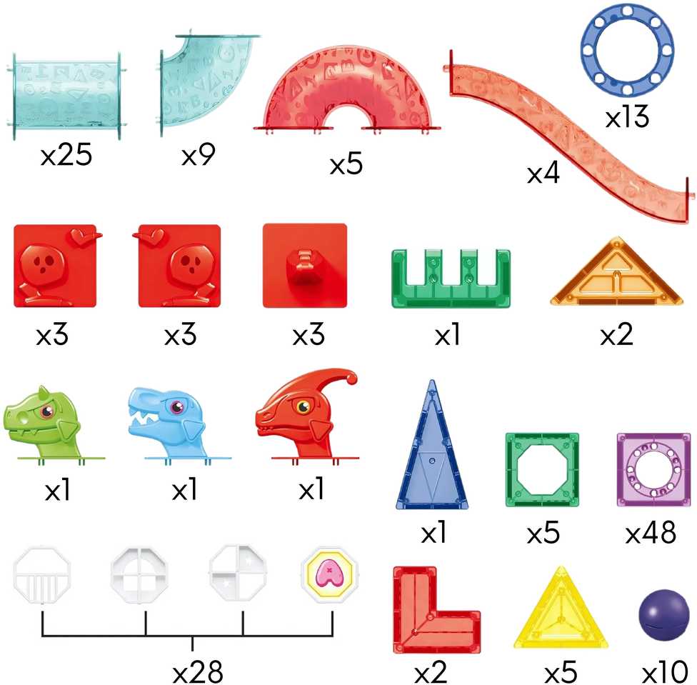 WOOPIE Magnetinės Konstruktoriaus Kaladėlės 3D