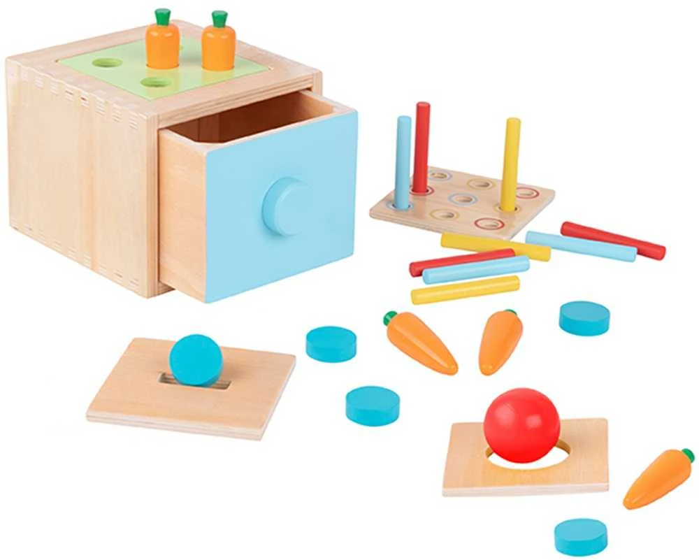 WOOPIE Žaislai Medinė Edukacinė Dėžutė Montessori