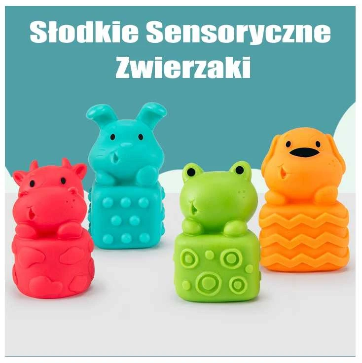 WOOPIE BABY kūdikių sensorinė edukacinė kaladėlių dėlionė 20 vnt