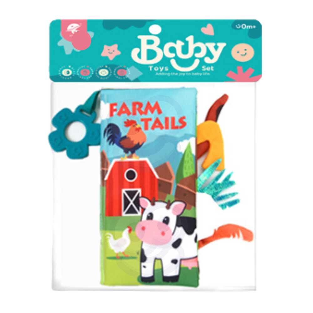 Woopie Baby WOOPIE Knyga apie gyvūnų uodegas, medžiaginė