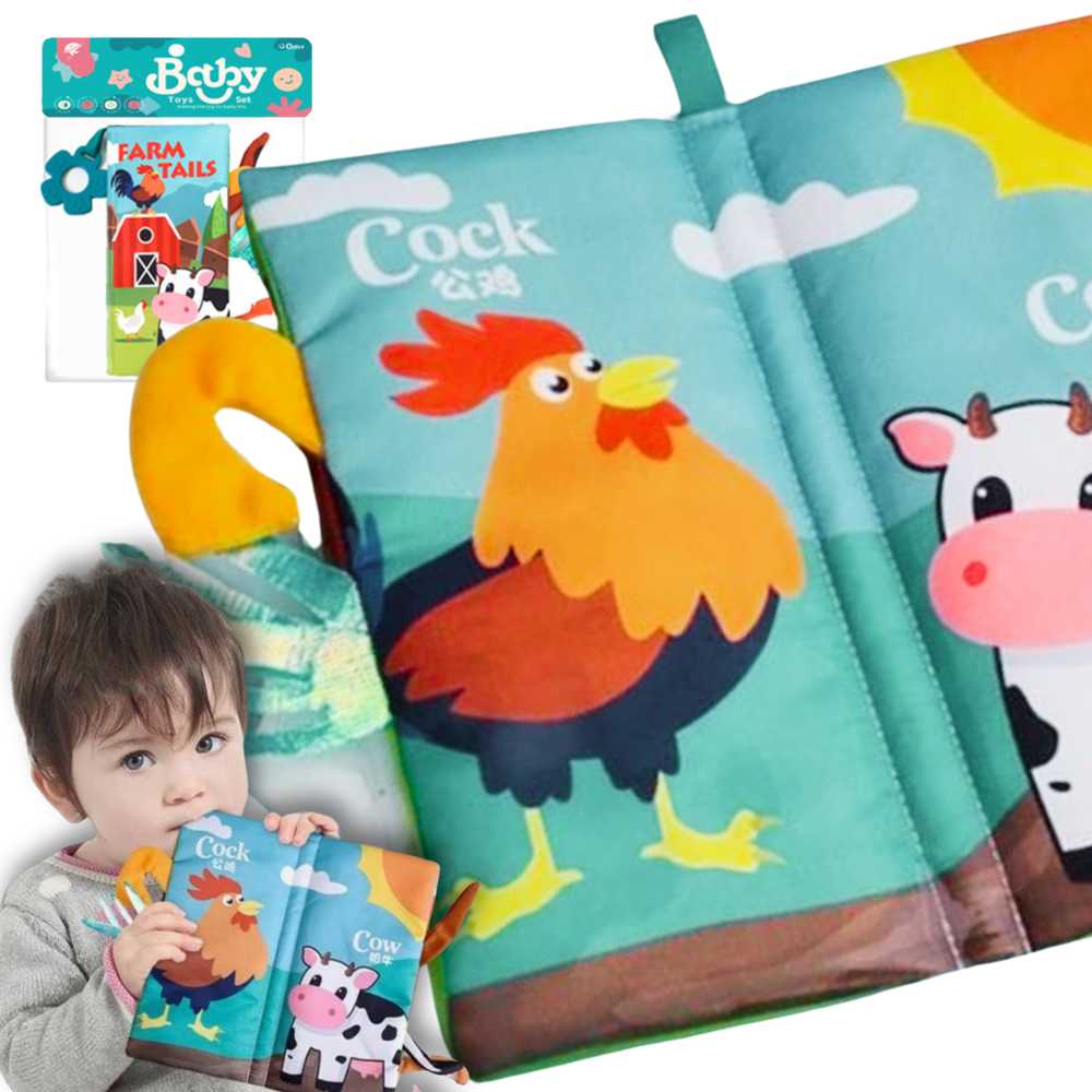 Woopie Baby WOOPIE Knyga apie gyvūnų uodegas, medžiaginė