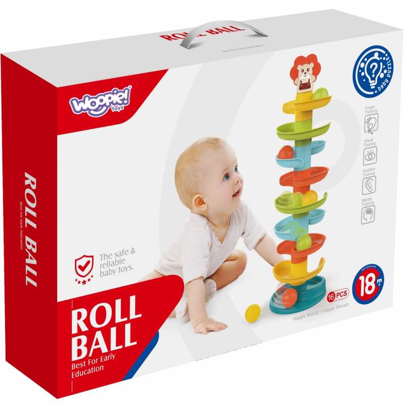Woopie Baby WOOPIE Kulodromas Spiralė su 6 Kulkų