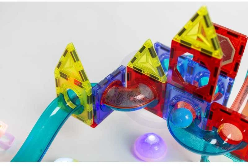 Magnetinis konstruktorius WOOPIE šviečiantis rutuliuko trasa 75vnt
