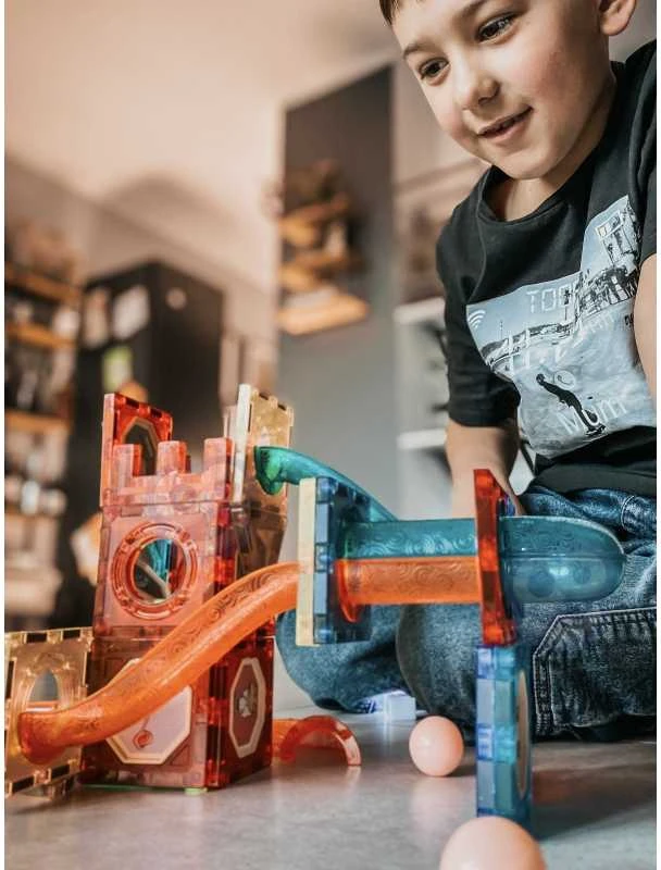 Magnetinis konstruktorius WOOPIE šviečiantis rutuliuko trasa 75vnt