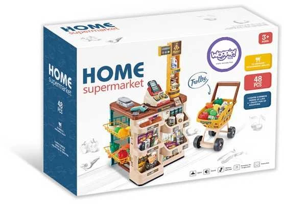 Woopie Žaislas Supermarketas su Vežimėliu ir Priedais