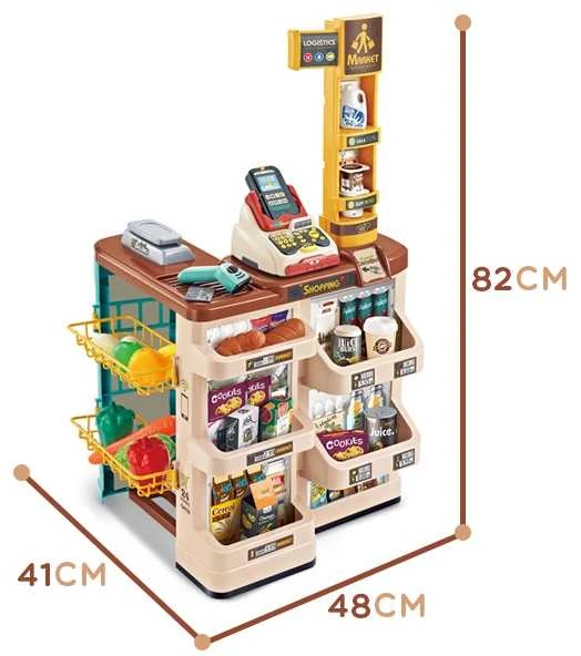 Woopie Žaislas Supermarketas su Vežimėliu ir Priedais