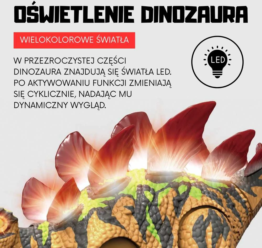 Woopie RC Robotas Dinozauras Stegozauras su nuotolinio valdymo funkcija