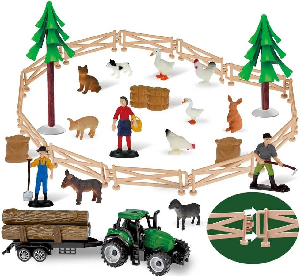 WOOPIE rinkinys Little Farmer XL Farm Figūrėlės
