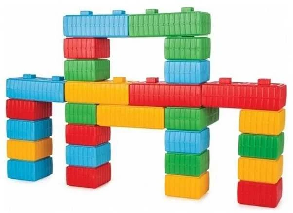 WOOPIE Statybiniai Konstruktoriai XXL su Automobiliu 43 vnt.
