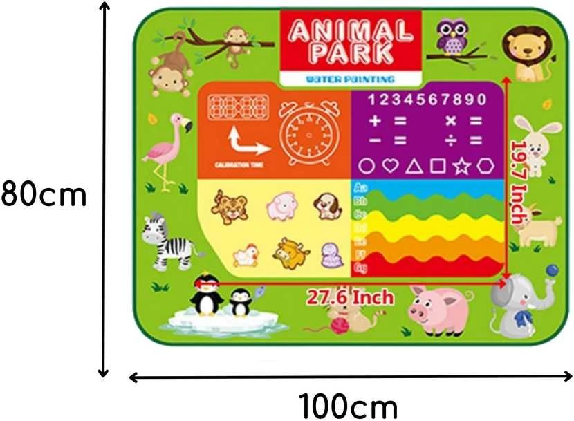 Vandens piešimo kilimėlis Animal Park 2in1 WOOPIE
