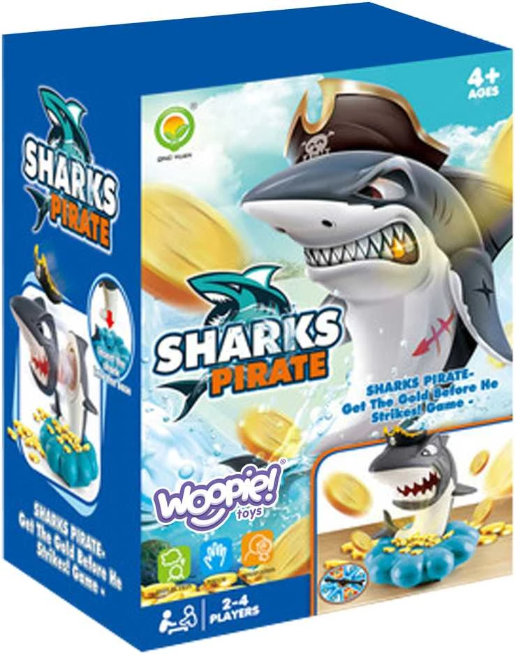 WOOPIE Žaidimas Crazy Shark | 4 žaidėjai | Moko kantrybės