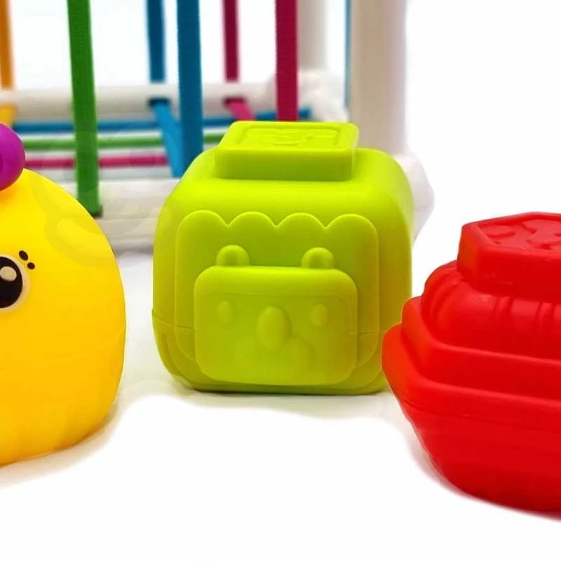 Woopie Baby WOOPIE 44312 Lankstus sensorinių kubų rūšiavimo įrenginys 7 vnt.
