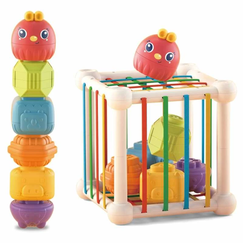 Woopie Baby WOOPIE 44312 Lankstus sensorinių kubų rūšiavimo įrenginys 7 vnt.