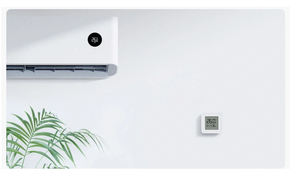 Jutiklis Xiaomi Mi Temperature and Humidity Monitor 2, baltas