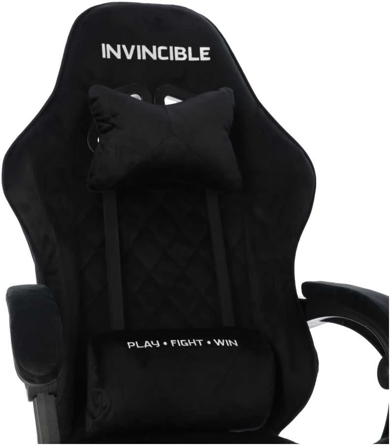 Žaidimų kėdė „Invincible”, juodos spalvos