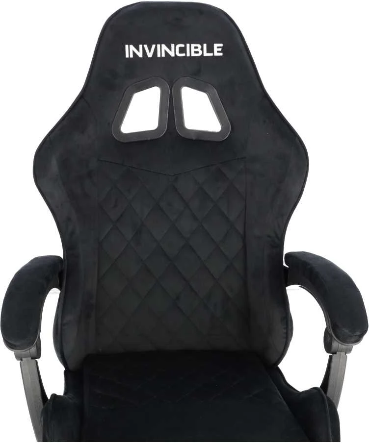 Žaidimų kėdė „Invincible”, juodos spalvos