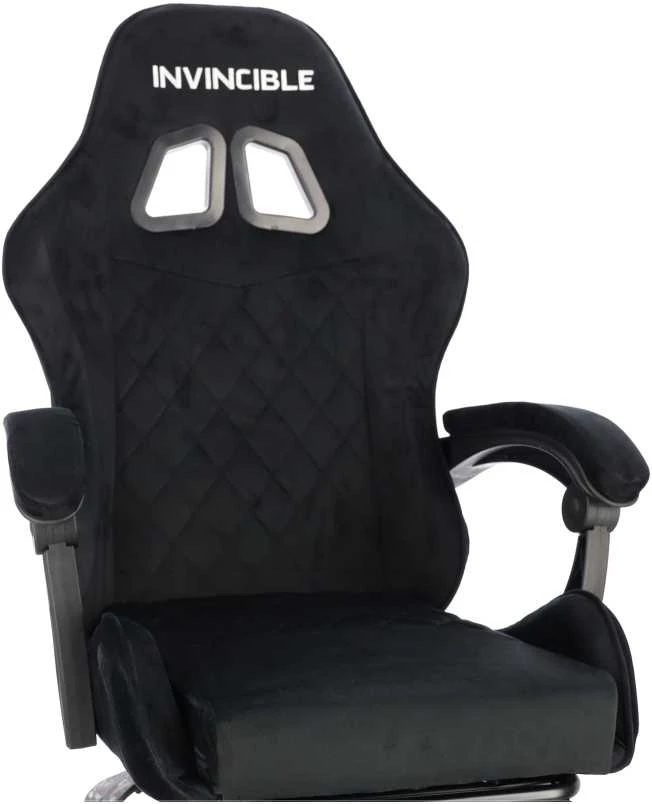 Žaidimų kėdė „Invincible”, juodos spalvos