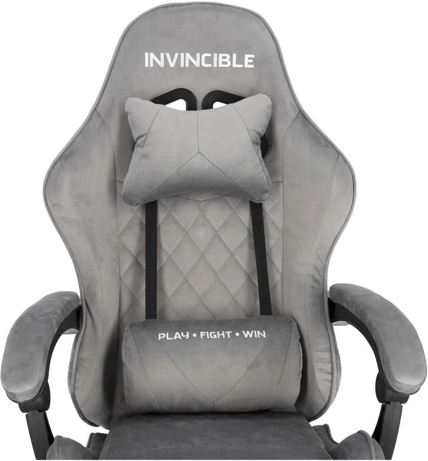 Žaidimų kėdė „Invincible”, pilkos spalvos