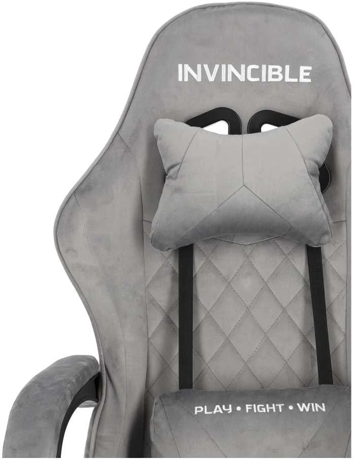 Žaidimų kėdė „Invincible”, pilkos spalvos