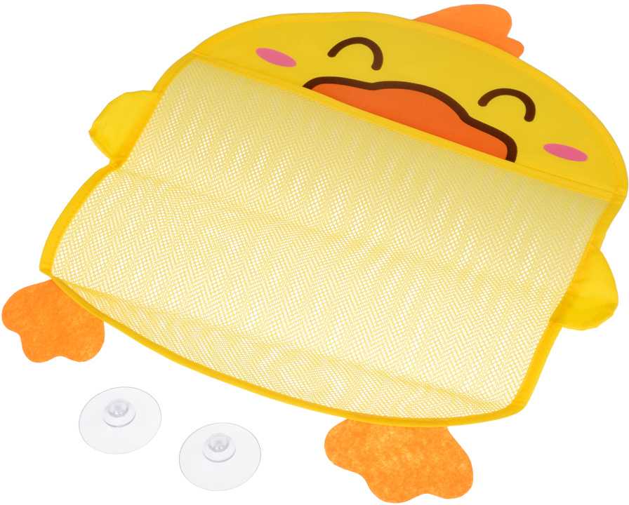 Jokomisiada Bath toy net organizer container yellow duck ZA5927