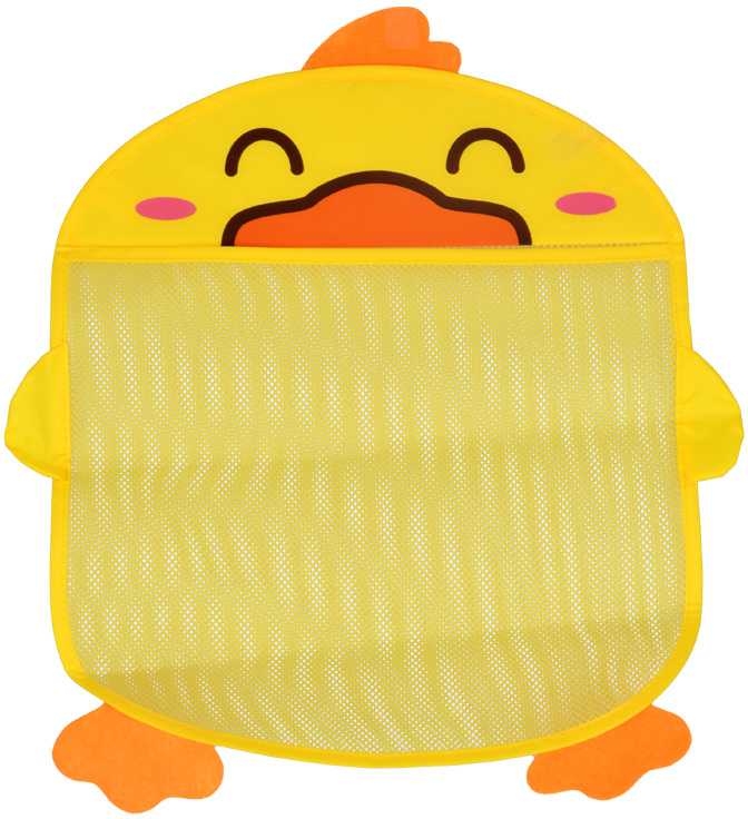 Jokomisiada Bath toy net organizer container yellow duck ZA5927