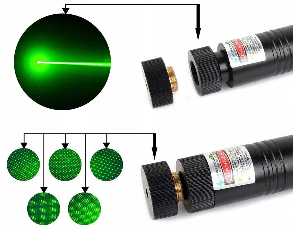 Žalias taškinis lazeris 1200mAh