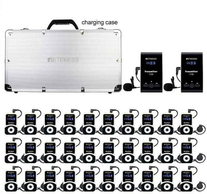 Bevielė gido sistema - 30 vartotojų Retekess T130 Tour Audio Systems